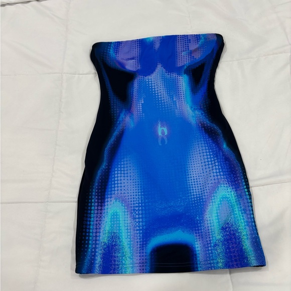 White Fox Life On Mars Strapless Mini Dress